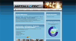 Desktop Screenshot of metallotec.de